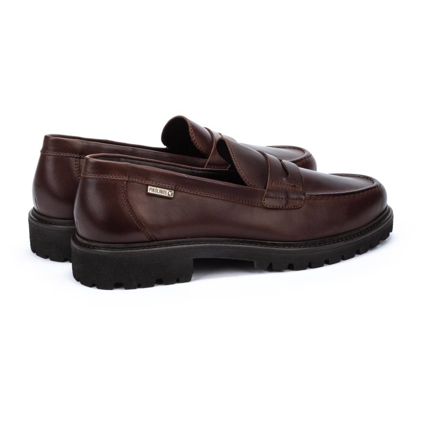 Men's Pikolinos TOLEDO Moccasins Chocolate | NZ QQ79A12